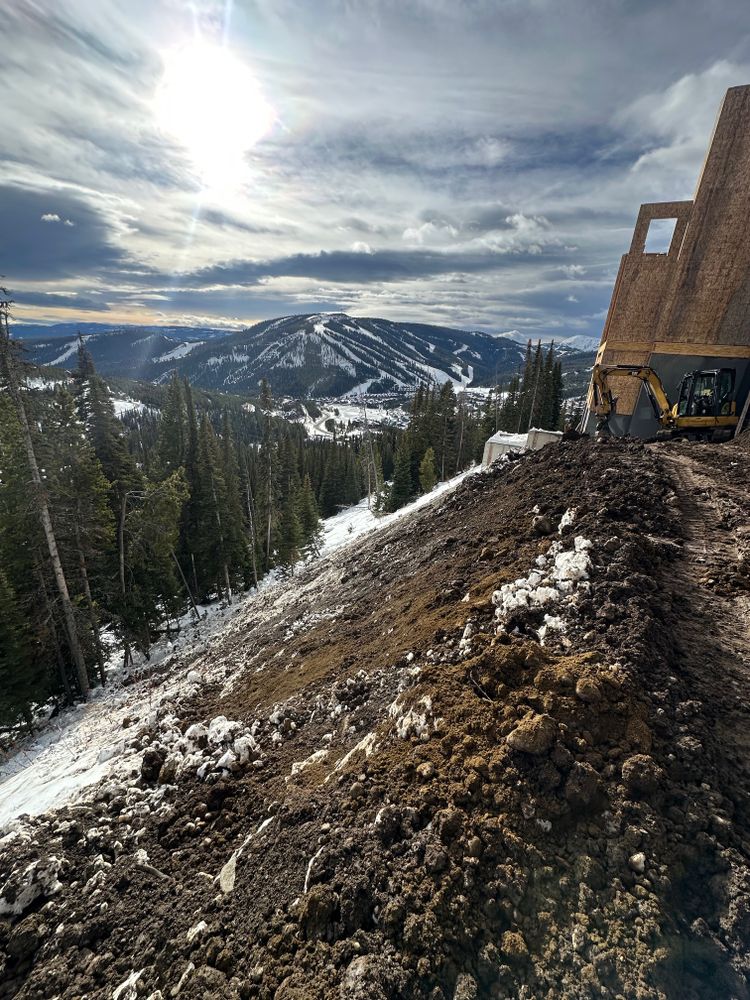 Dirt Work for R&H Homes in Bozeman, MT