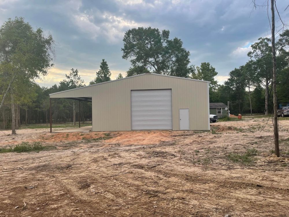 Metal Buildings for Jamison Construction in Livingston, TX