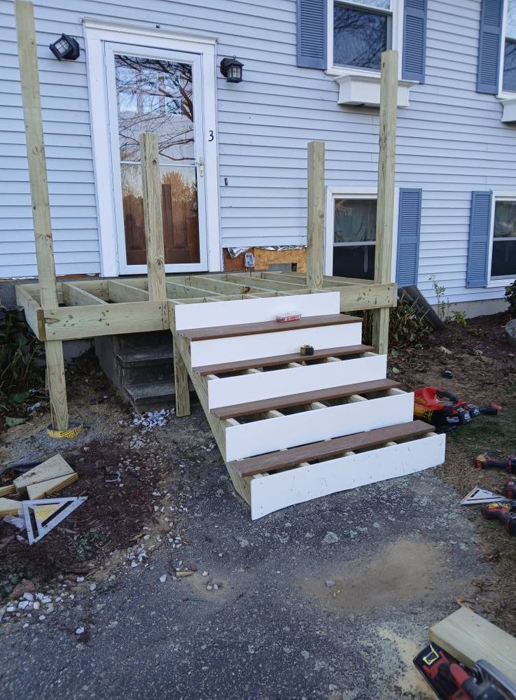 Our carpentry services offer expert craftsmanship for all your home needs, ensuring precision and quality in every project, from custom cabinetry to intricate trim work, enhancing the beauty of your living spaces. for Glennon's Roofing in Rochester, NH