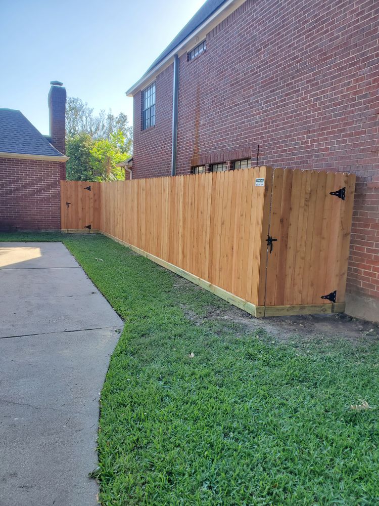 Mr. B and Mr. Karveri Project for EB Privacy Fences & Remodel LLC in Katy, TX