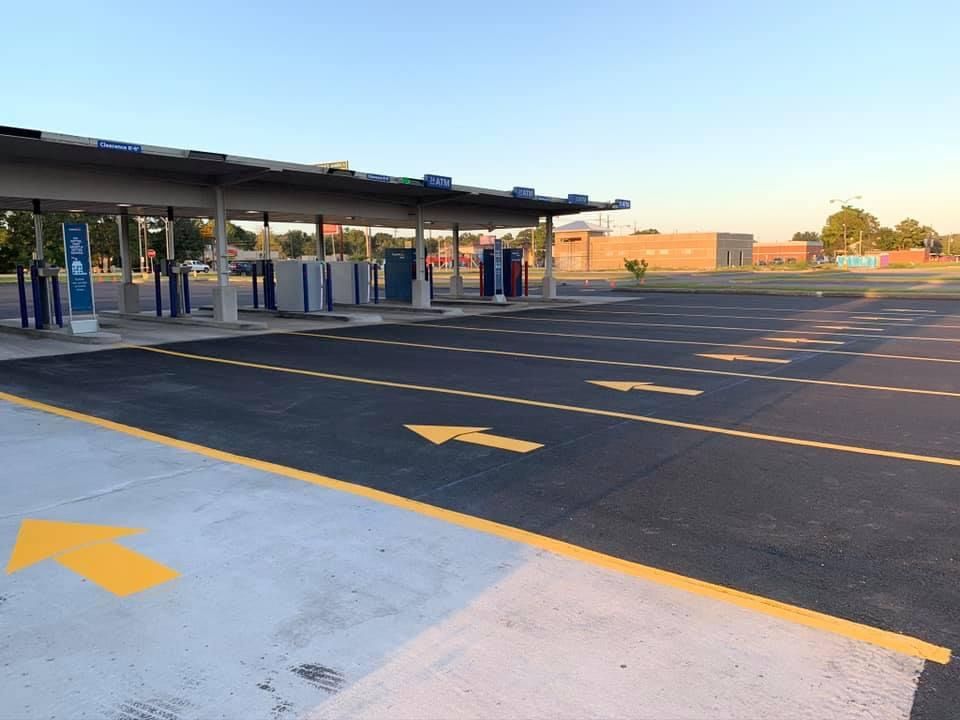 Parking Lot Striping for FunderFlow Commercial and Residential Pressure Washing Inc in Tupelo, MS