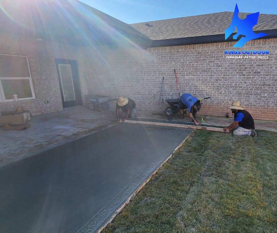 Custom Pool Construction for Kings Outdoor in Amarillo, TX