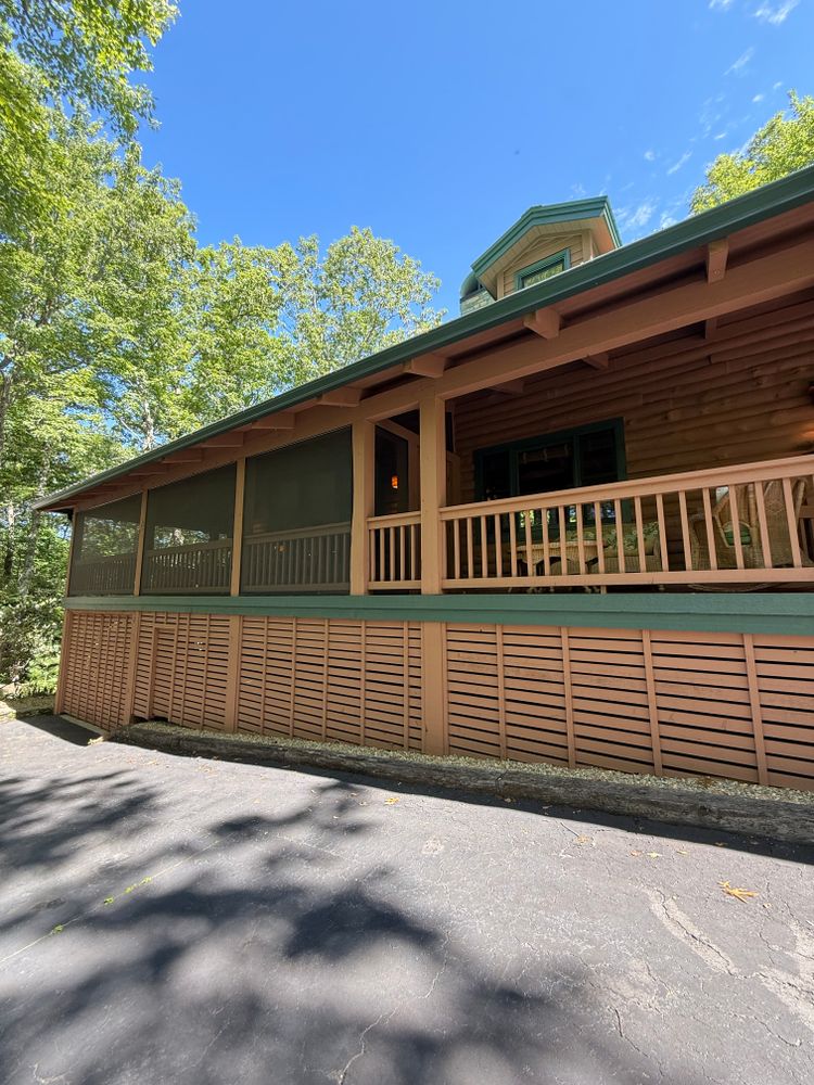 Exterior Deck staining & building for JV Painting Services LLC in Hendersonville, NC