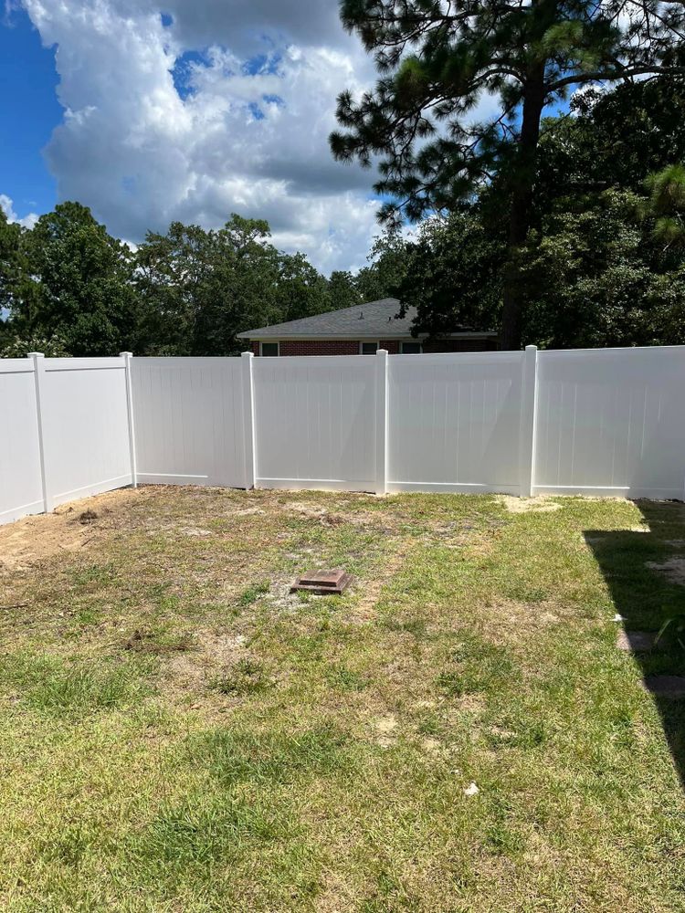 Our vinyl fence installation service offers durable, low-maintenance fencing solutions to protect and enhance your property. Trust our expertise to provide high-quality materials and professional installation for lasting security. for JB Nealy Fence in Elgin, SC