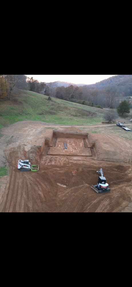 Site prep for Holmes Septic Works LLC in Knoxville, TN 