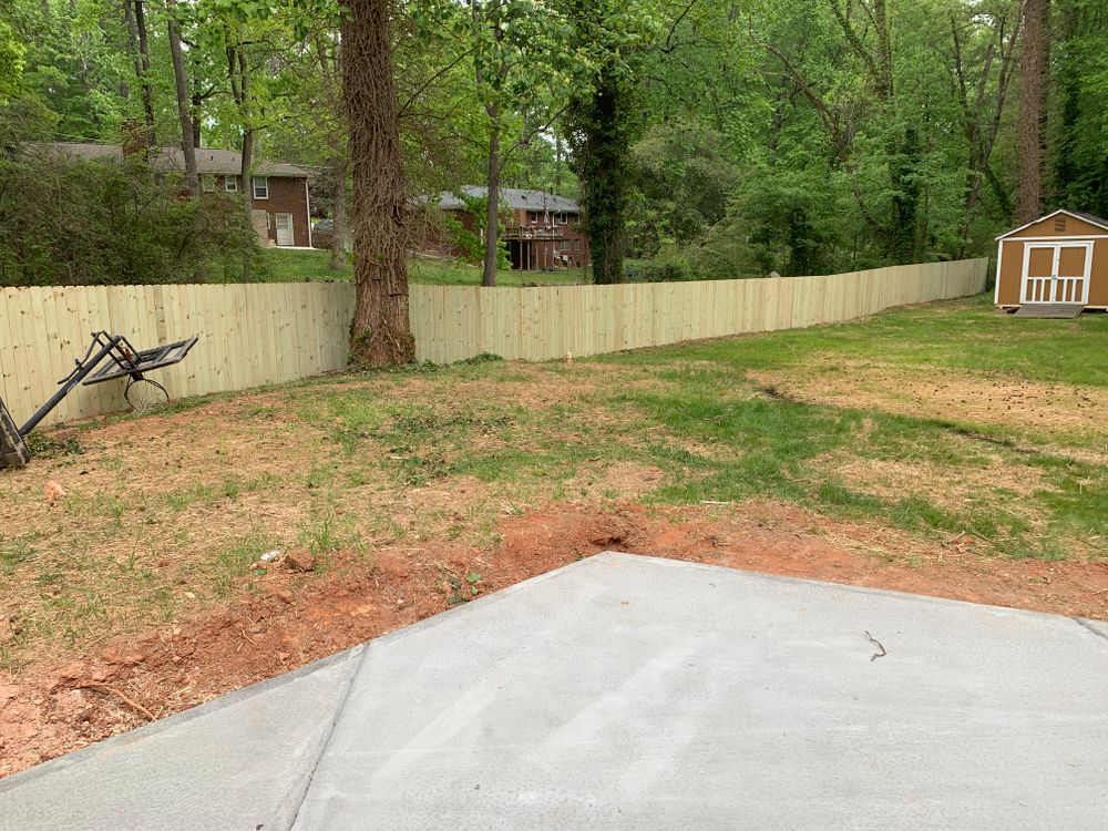 Fence work for Compadres Concrete in Griffin, GA