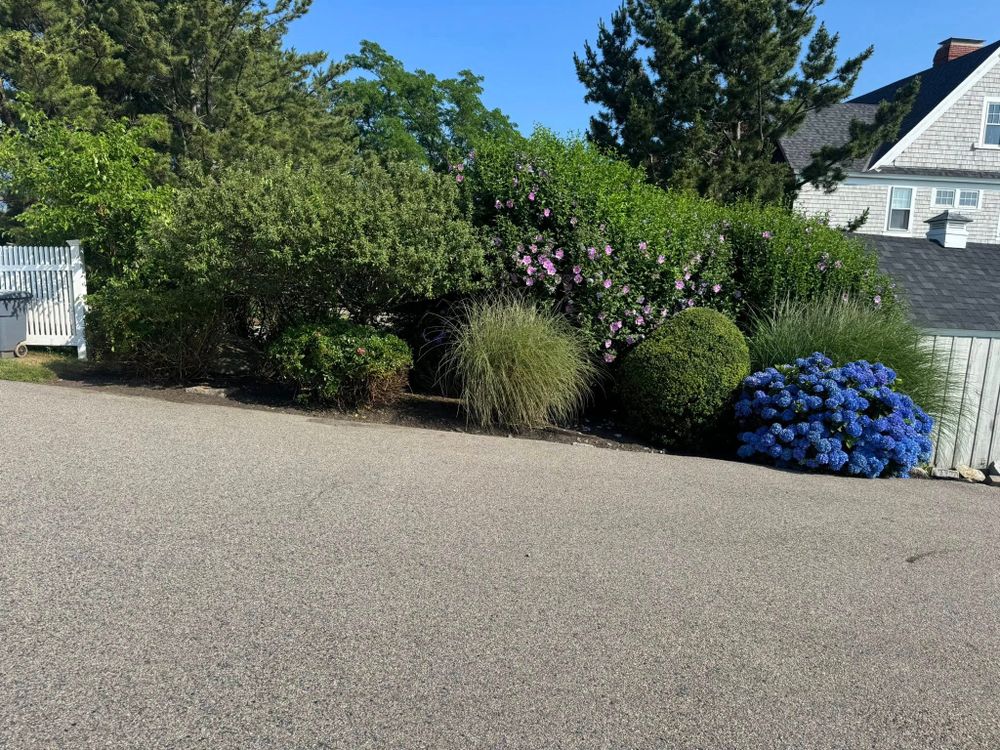 Enhance your home's curb appeal with our professional shrub trimming service, ensuring neat and healthy growth while maintaining the perfect shape for an immaculate garden throughout the seasons. for DB Landscape Construction in Scituate, MA