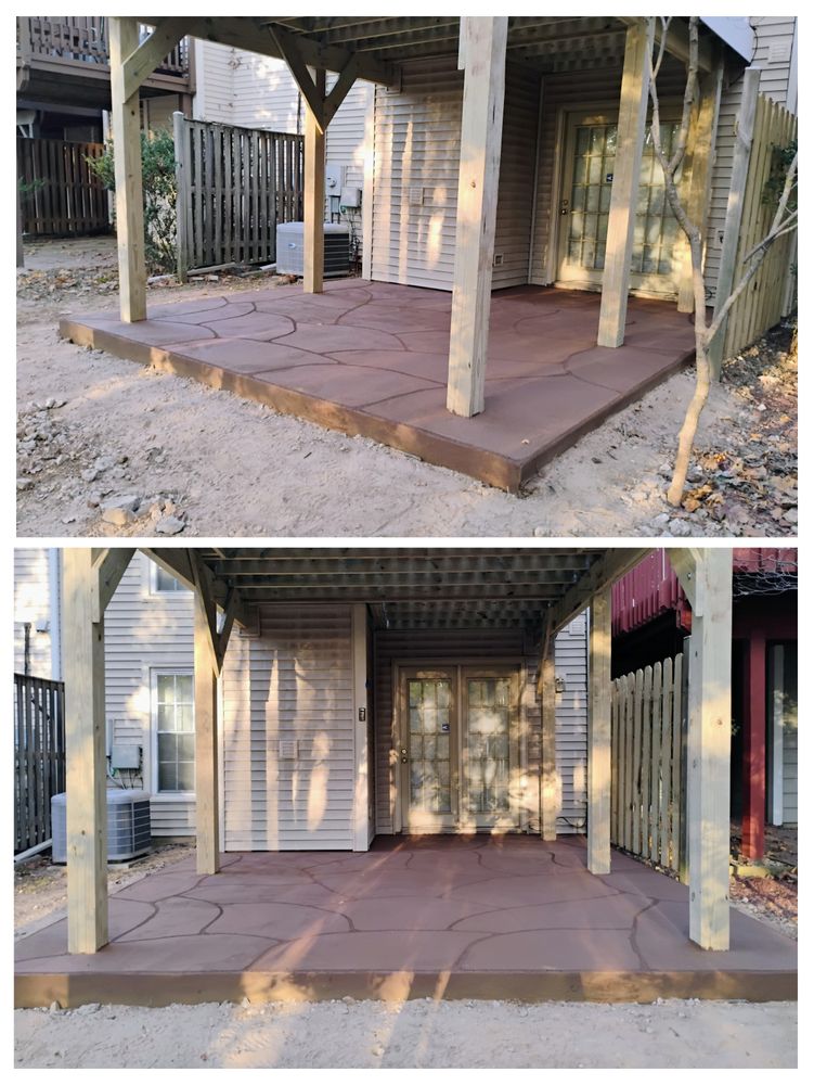 Enhance your outdoor living space with our expert patio design and installation services, creating beautiful, durable patios that perfectly blend aesthetics and functionality to complement your home's unique style. for OBH Concrete LLC in Lusby, MD