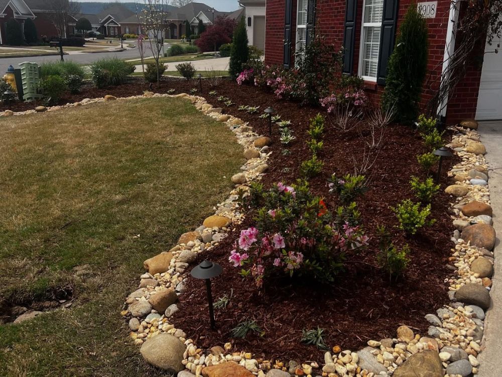 Enhance your garden's health and appearance with our professional mulch installation service, which conserves moisture, suppresses weeds, and adds a polished look to your landscaping design. for CSS Renovations in Huntsville, AL
