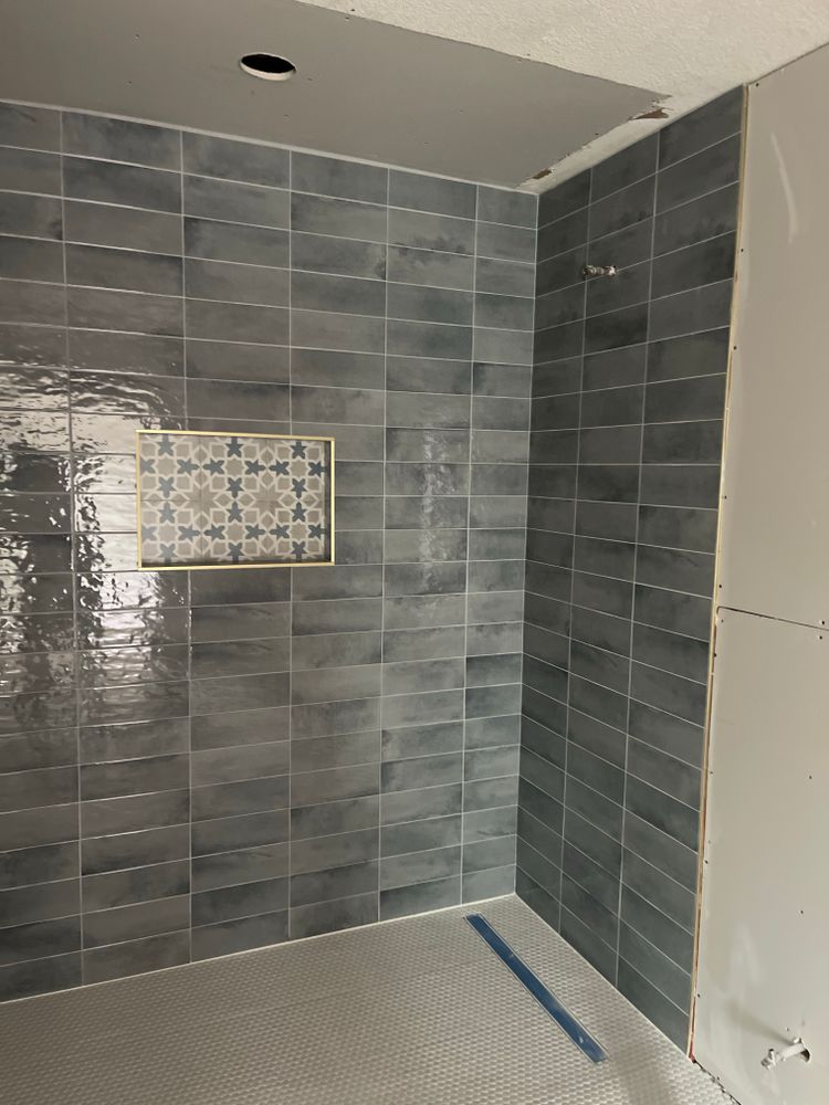 Tile/bathroom remodel  for Rytren Concrete in Pearland, TX