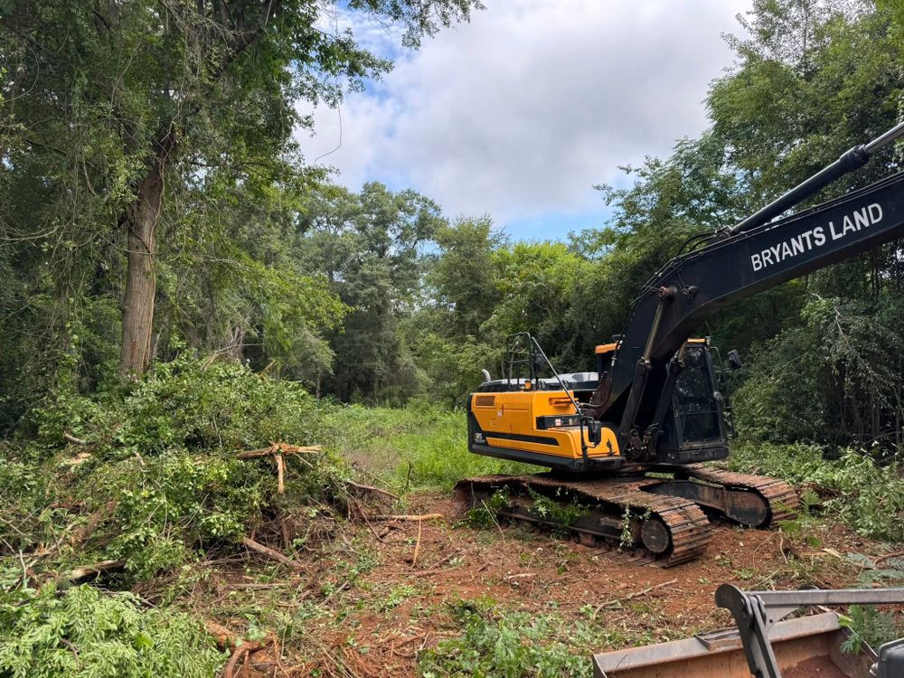 Excavation for Bryant's Land Services in Forsyth, GA
