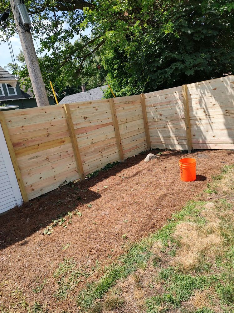 Protect your home's privacy with our expert Privacy Fence Installation service. Our team will design and install a high-quality fence of Either Vinyl Or Treated Lumber to enhance security and aesthetics for your property. for KC Custom Exteriors  in Muskegon,  MI