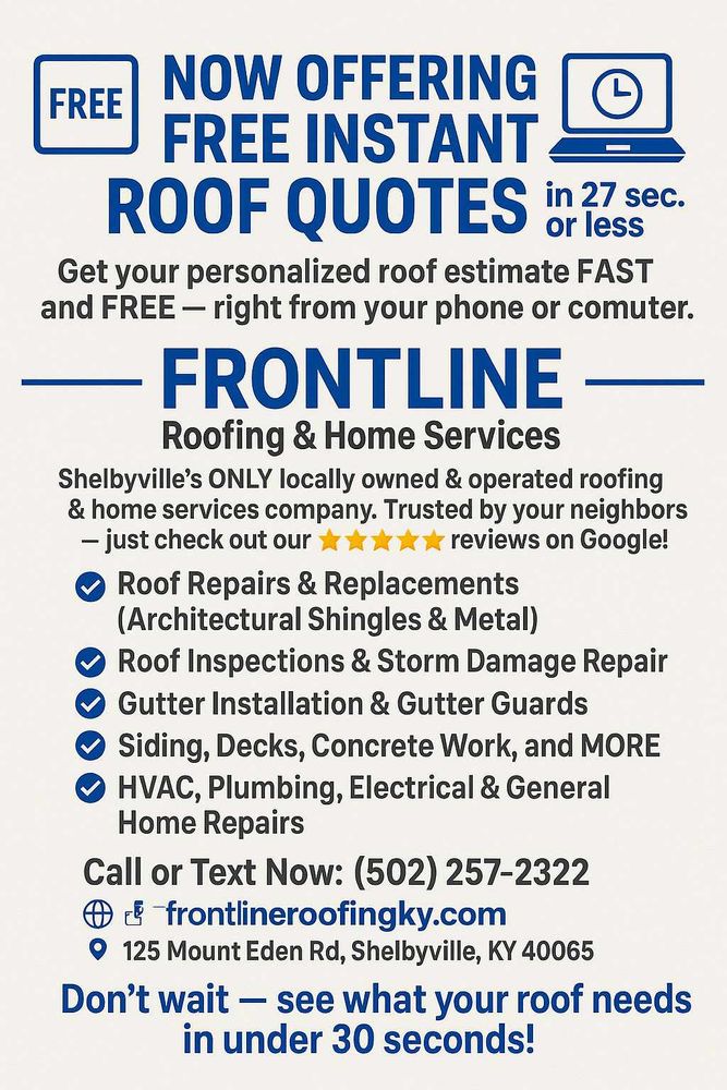 Other Services for Frontline Roofing & Home Services in Shelbyville, KY