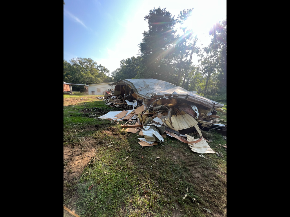 Demoliton for KM Landworks in Moncure ,  NC