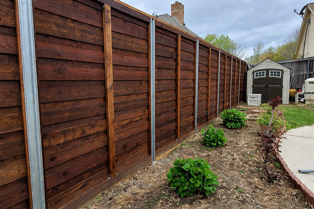 Enhance your property's privacy and style with our expertly crafted horizontal fences, designed to offer modern aesthetics and reliable durability, seamlessly blending functionality with contemporary design for all homeowners. for A&O Texas Solutions in Arlington, TX