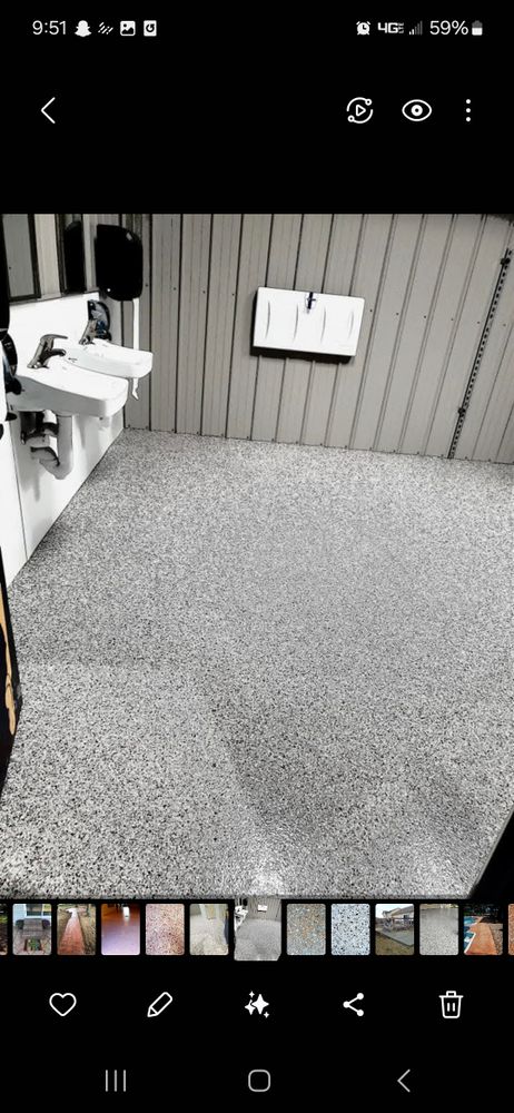 Epoxy-polyaspartic for Custom Concrete Enterprises in Springfield, IL