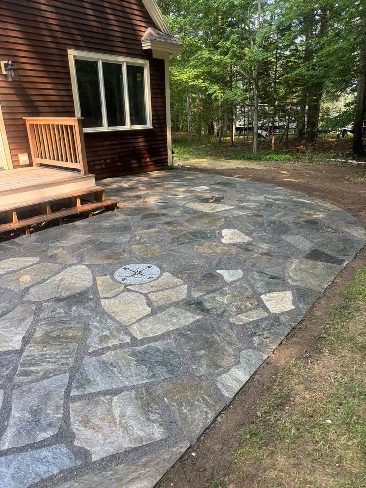 Transform your outdoor space with our hardscaping services, including patios, walkways, and retaining walls. Enhance functionality and beauty with durable materials designed to withstand the elements while complementing your landscape design. for Soil Builders LLC in West Durham, ME