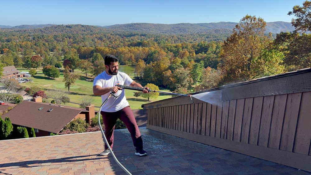 Our pressure washing service can restore the exterior of your home to its original beauty, removing dirt, grime, and mold buildup. Enhance curb appeal and protect your investment with our professional cleaning. for JV Painting Services LLC in Hendersonville, NC