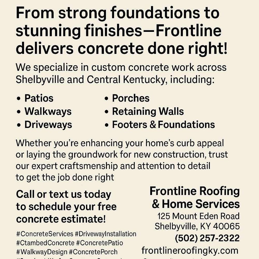 All Photos for Frontline Roofing & Home Services in Shelbyville, KY