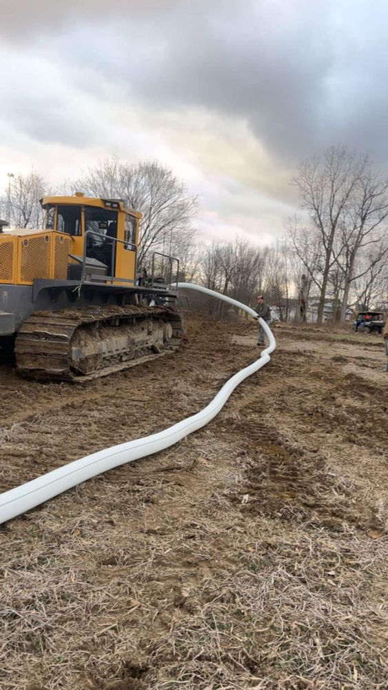 Excavating for Northwest Ohio Farm Drainage in Ada,, OH