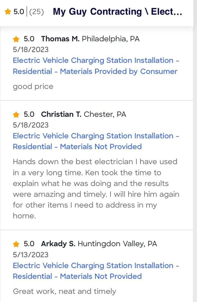 All Photos for My Guy Contracting/Electrical Remodeling LLC. in Philadelphia, PA