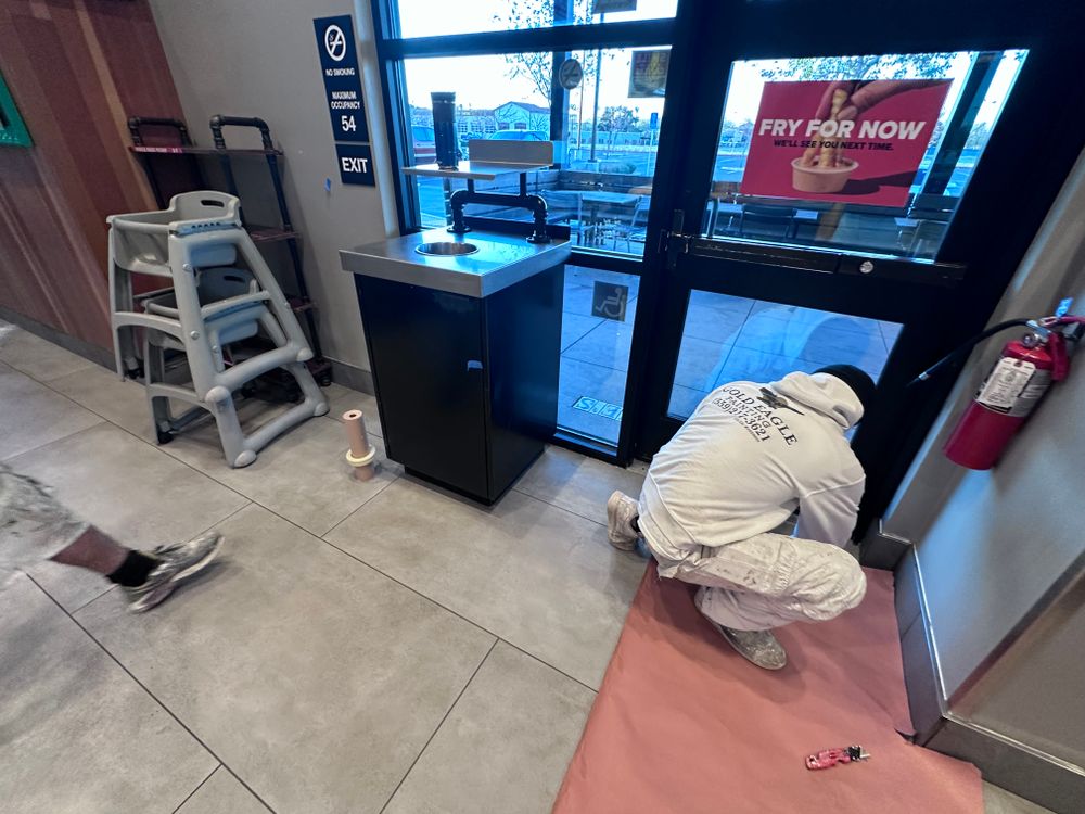 Raising Cane’s Hanford, CA for Gold Eagle Painting in Fresno, CA