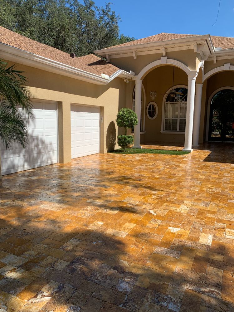 paver sealing for Zachs Pressure Washing  in Tampa, FL