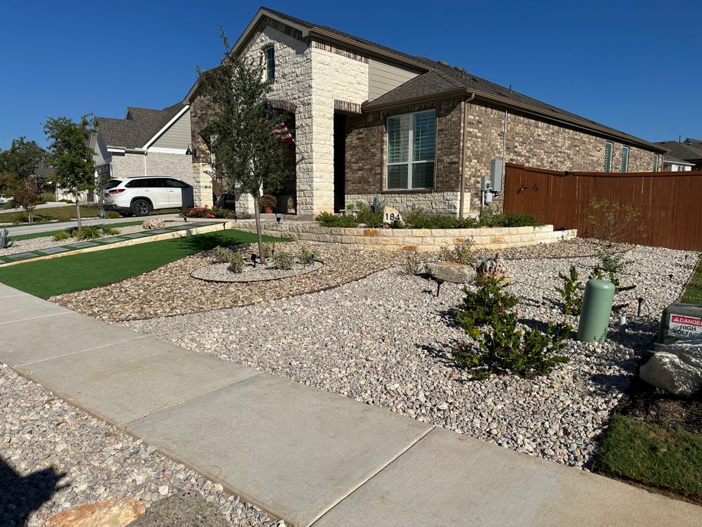 Oneil Project for Clean Green Landscape Design in Dripping Springs, TX