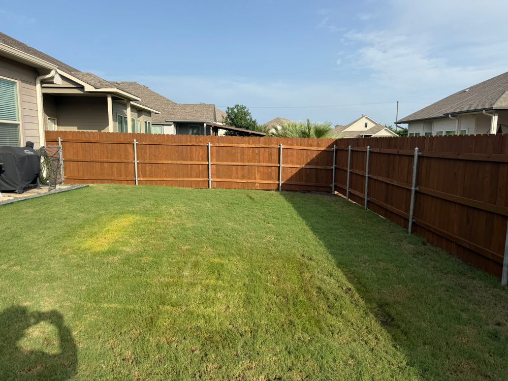 Fence soft wash & staining for Ansley Staining and Exterior Works in New Braunfels, TX