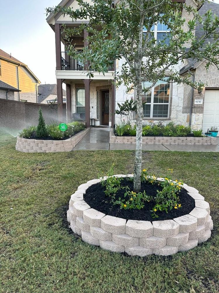 Our retaining wall construction service enhances your landscape's stability and beauty, providing durable support for soil management while adding a stylish architectural element to complement your outdoor living space. for Right Choice Landscaping LLC in Houston, TX