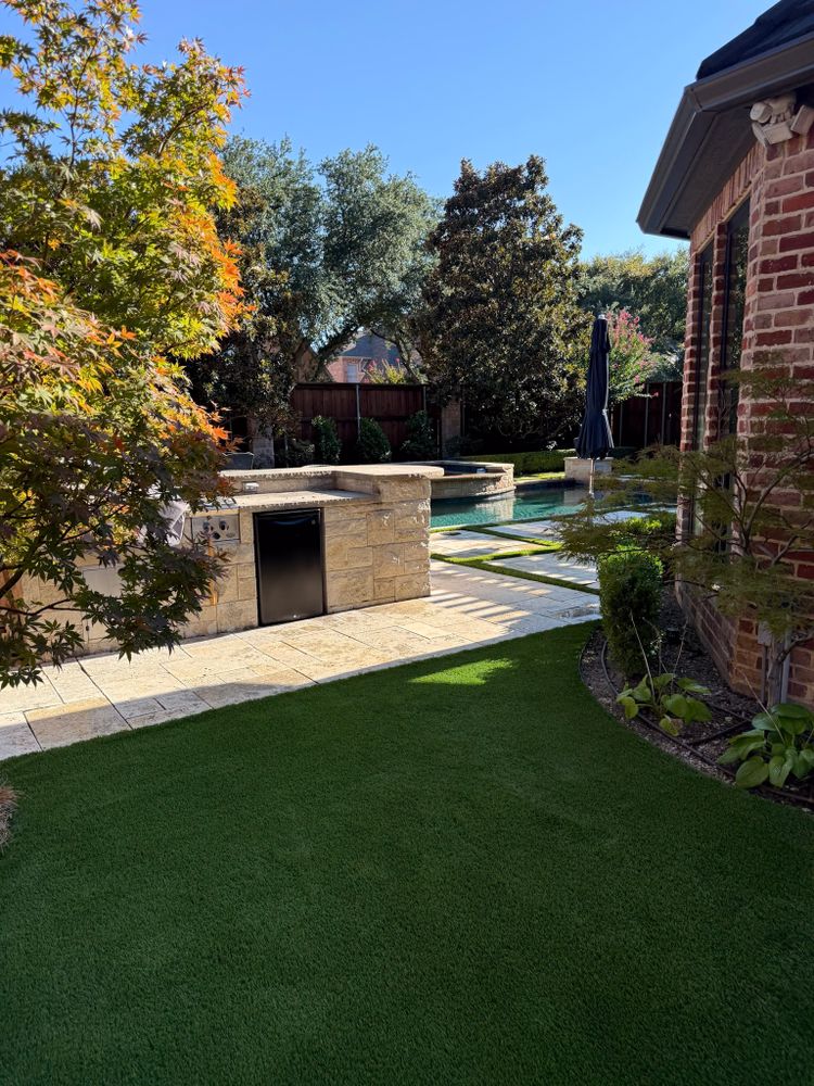 Turf & Landscaping for Walker Custom Exteriors in Dallas, TX