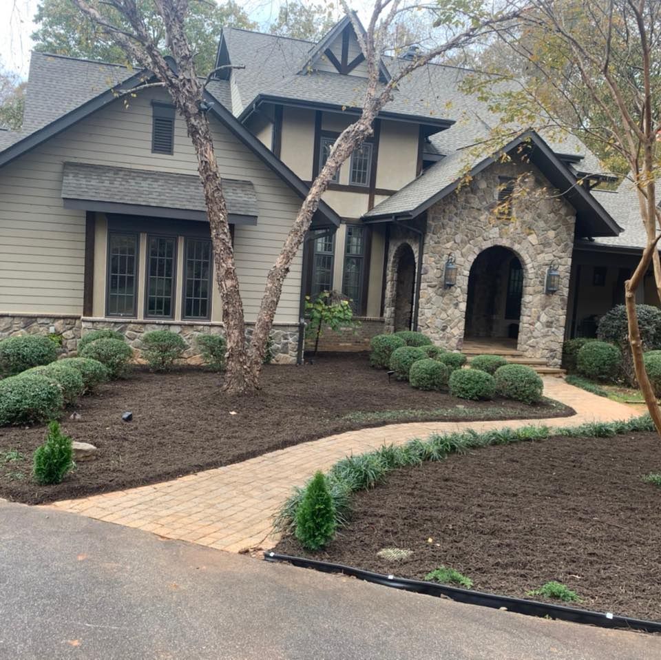 Mulching for America's Top Pick Lawn & Landscaping in Gastonia, NC