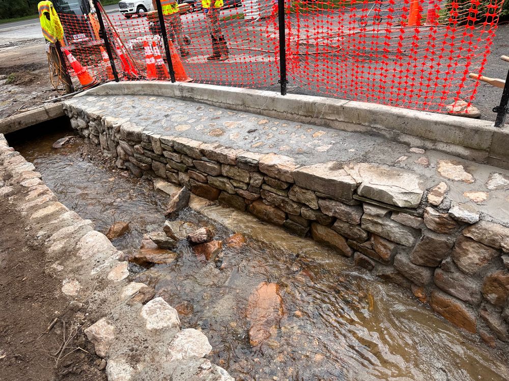 Warren hills School District waterway restoration  for Sneider & Sons, LLC in North East, USA