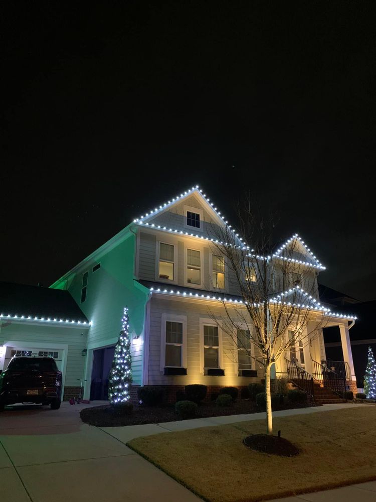 Add some sparkle to your home this holiday season with our professional Holiday Lighting service. Let us take care of the decorating so you can sit back and enjoy the festivities! for Under Pressure: Pressure Washing Service in Raleigh, NC