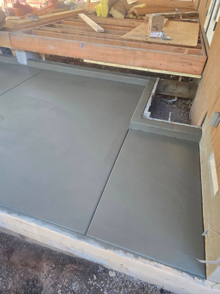 Concrete Slab Construction for Diamond Dust Concrete in Show Low, AZ