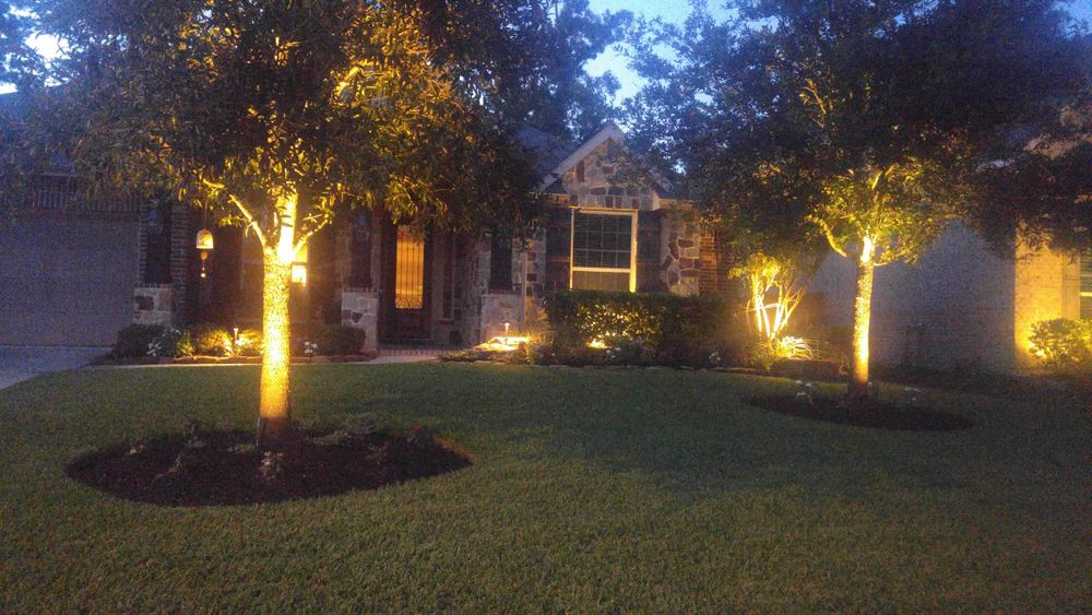 Lighting for Atlas Land Design in Creekside Park, TX