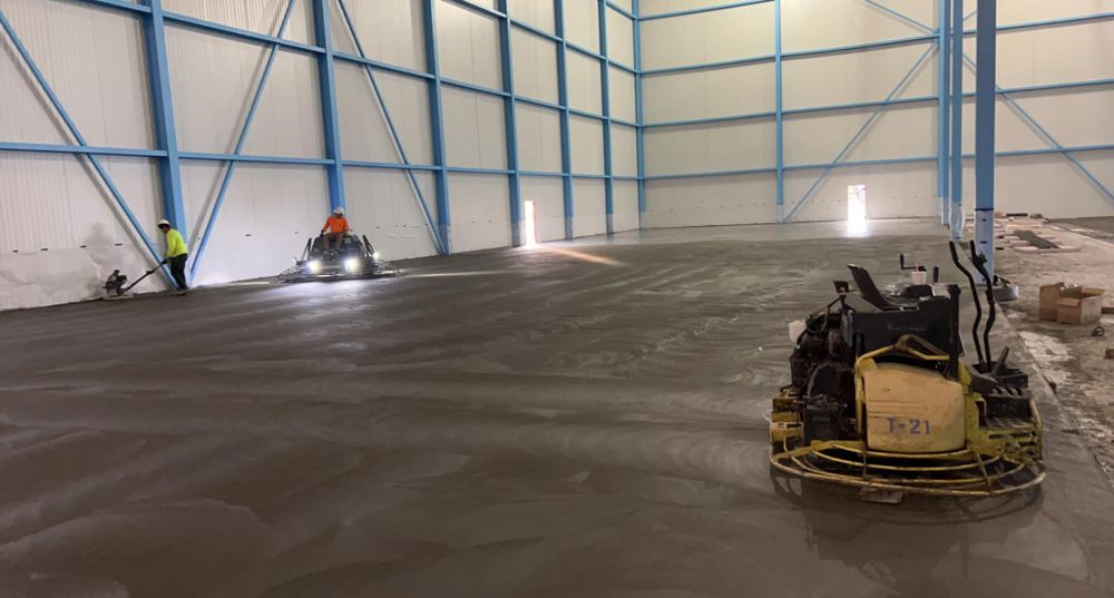 Commercial floors for Richard Custom Concrete in Bremen, IN