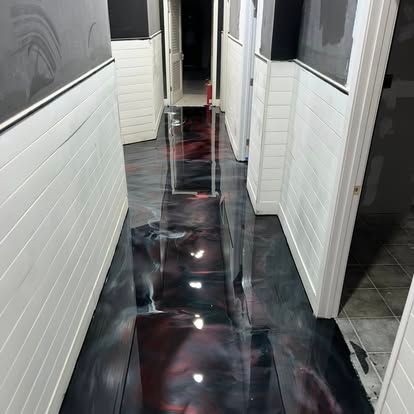 Discover our Metallic flooring service, offering a unique blend of durability and style. Transform your home with sleek, modern finishes that are easy to maintain and perfect for high-traffic areas. for Athens Floor Designer in Athens, GA