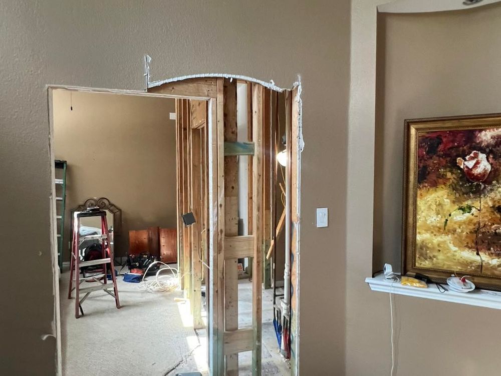 Transform your home with our expert framing service, providing a solid and precise structure for your remodeling project. Let us enhance the safety, stability, and aesthetic of your space. for Git Er Done Home Remodeling in Wylie, TX