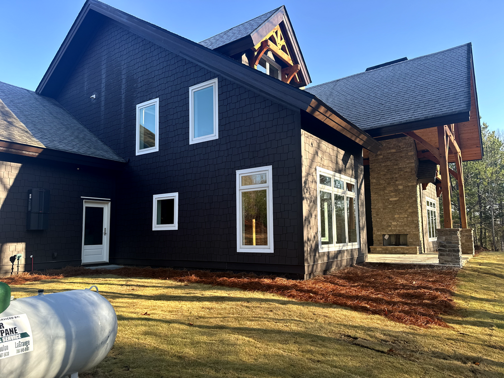 Mountain Style Timber Frame for Emfinger Custom Builders LLC in Pine Mountain, GA
