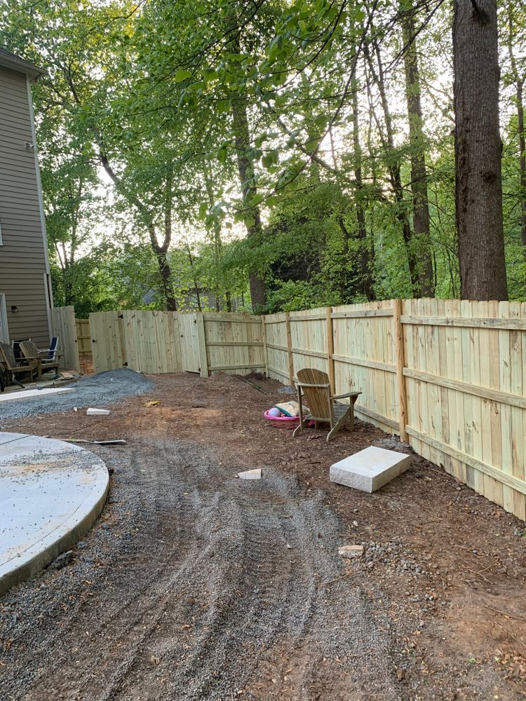 Fence work for Compadres Concrete in Griffin, GA