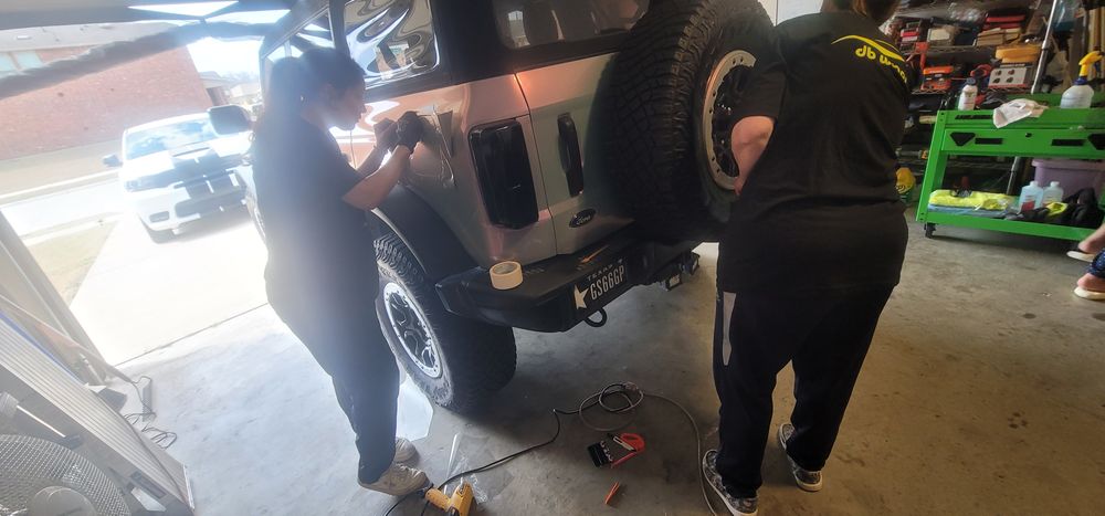 Chameleon Ford Bronco for DB WRAPS in Josephine, TX