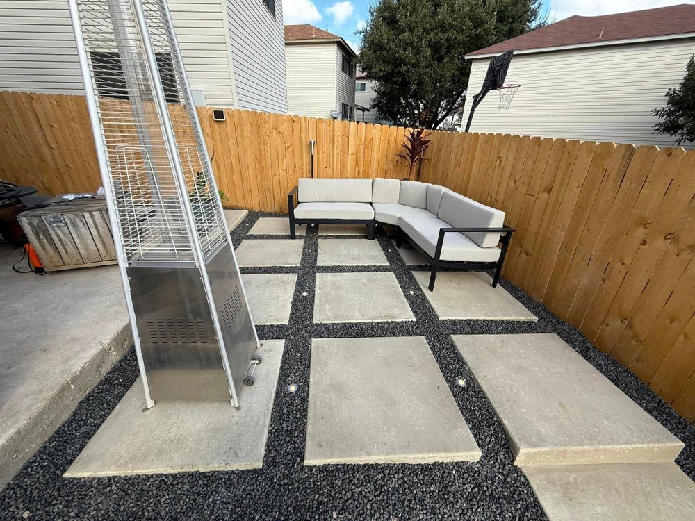 Hardscaping for Creative Edge Co. in San Antonio, TX