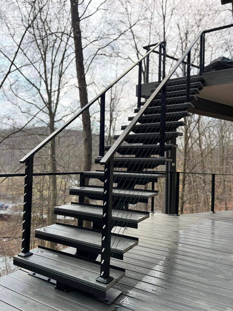 Enhance your home's elegance and functionality with our expert Floating Stairs service, designed to create a modern, sleek look while maximizing space. experience superior craftsmanship tailored to your unique style. for Cross Iron Stairs LLC in Little Elm, TX