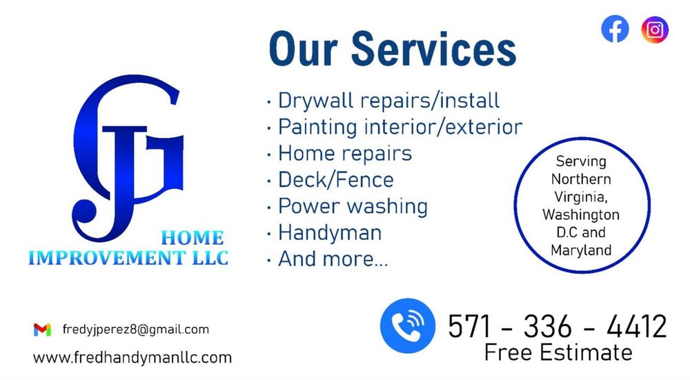 Drywall Repairs for Fred's Handyman Services in Alexandria, VA