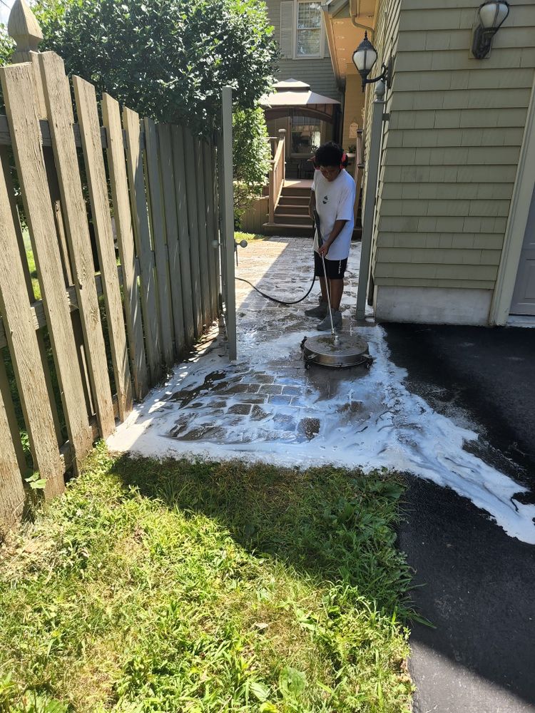 Hardscape washing  for Lamb's Landscapes & Hardscapes in Syracuse, New York