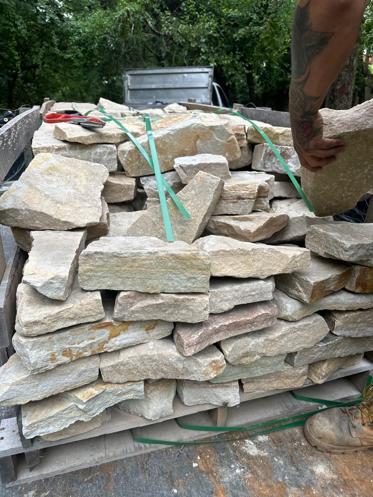 Stone veneer  for Matteo Hardscapes in Towson,  MD