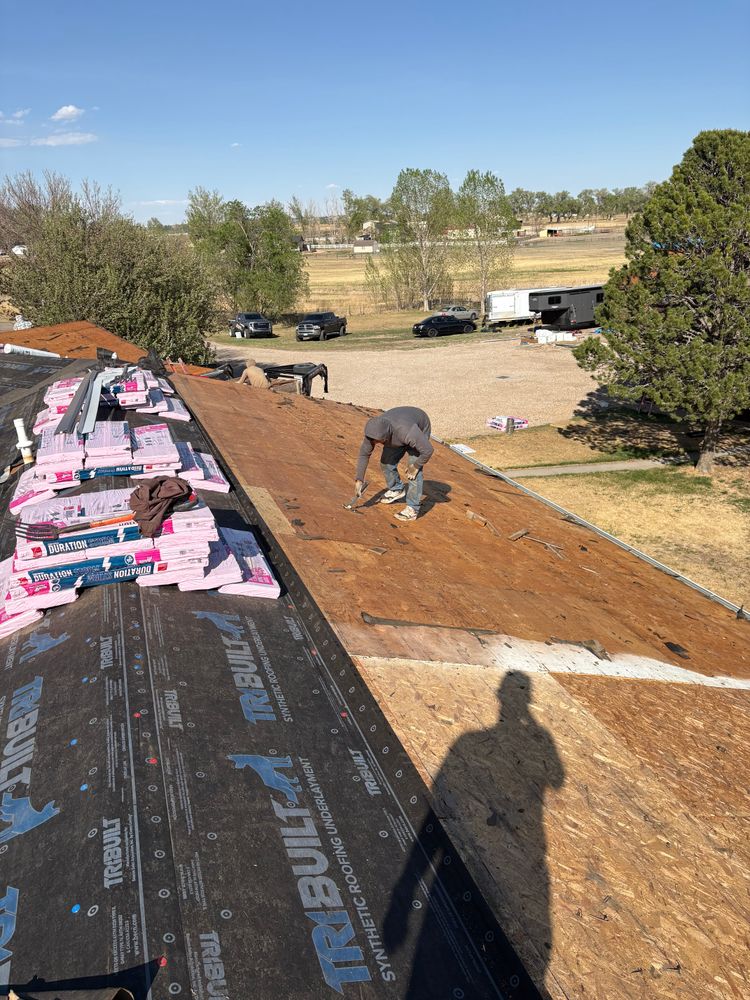 In production for Divine Roofing LLC in Severance, CO