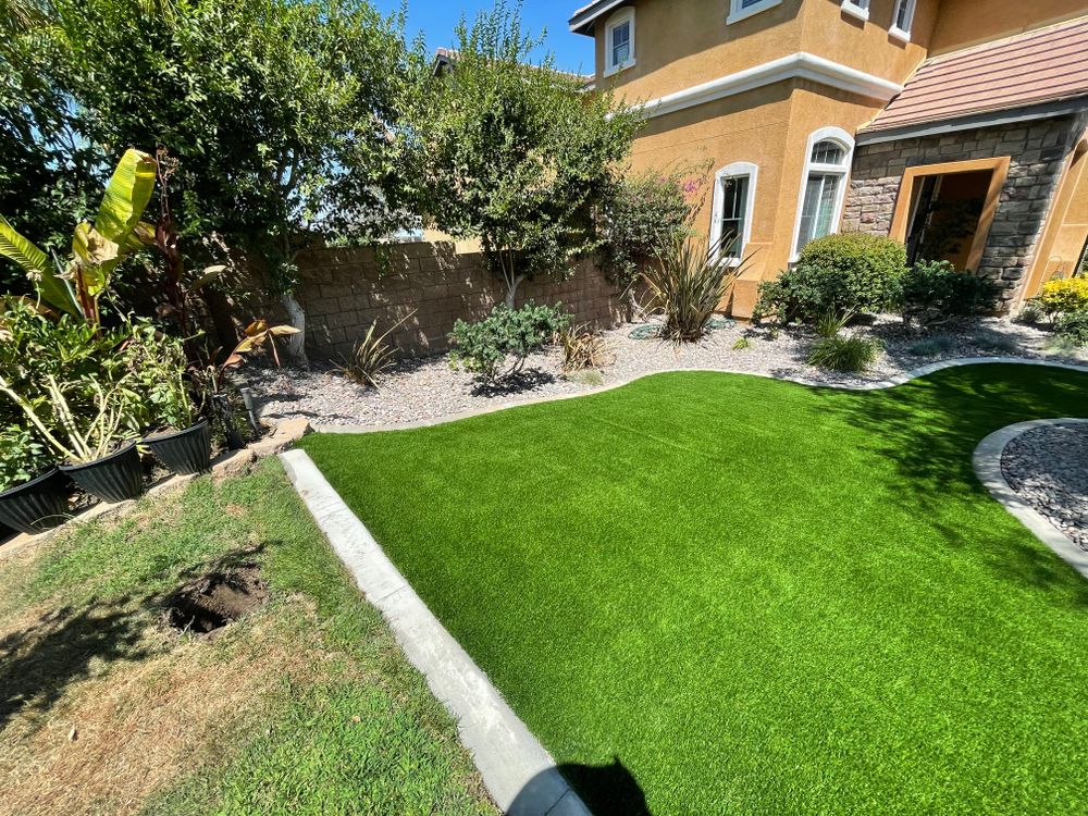 Concrete Edging for Aidan Jade Landscaping in Riverside County, CA