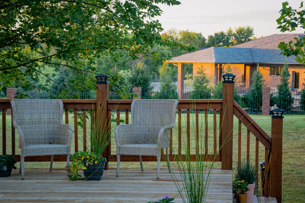 Our expert deck & patio installation service offers tailored designs and quality craftsmanship, enhancing your outdoor living space with durable materials and exceptional finishes that complement your new home construction. for Team Construction & Renovation LLC in Lynchburg, TN